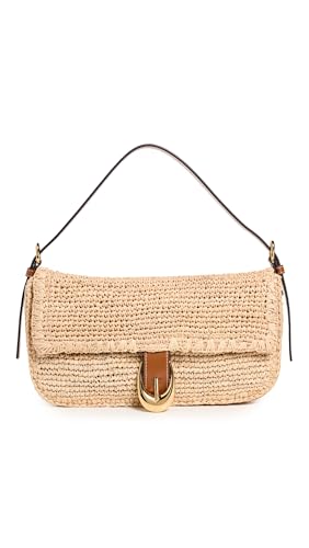STAUD Harlow Raffia Shoulder Bag