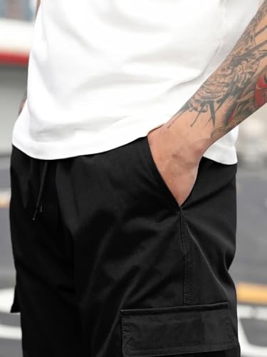 Vogaan Casual Solid Men's Regular Cargo Pants with Multiple Pockets | Cotton Cargos for Men