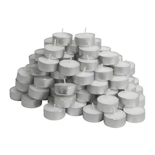 3 X Glimma Kokusuz Tealight Mumlar, Beyaz, 100 Adet