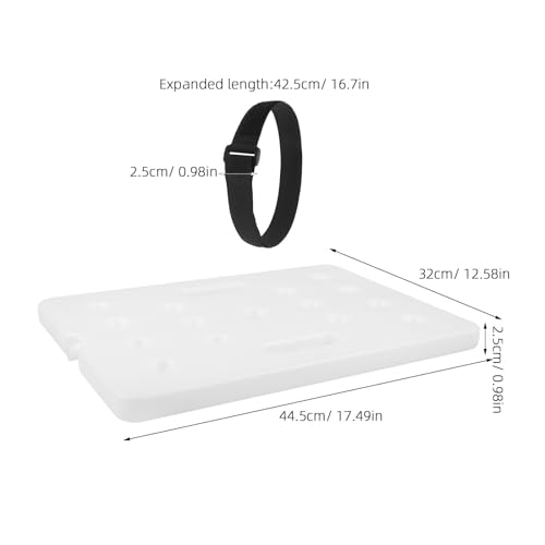 Caja de contrapeso blanco para barandilla de piscina de plástico resistente con cintas 3