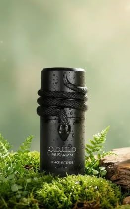 Latafa Musamam Black Intense Eau de Parfum 100 ml Hombre – Perfume Árabe Amaderado Especiado con Oud, Ámbar y Especias – Fragancia Intensa y de Larga Duración