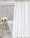 Amazer White Shower Liner Cloth Waterproof, White Shower Curtain Liner Fabric with Weighted Stones, Washable Shower Curtain and Liner 2-in-1, 120G Heavy Duty, 12 Grommet Holes, 72 x 72 Inches