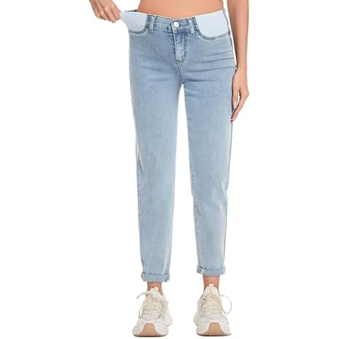FABRACK Women's Maternity Mid-Rise Jeans Cover
