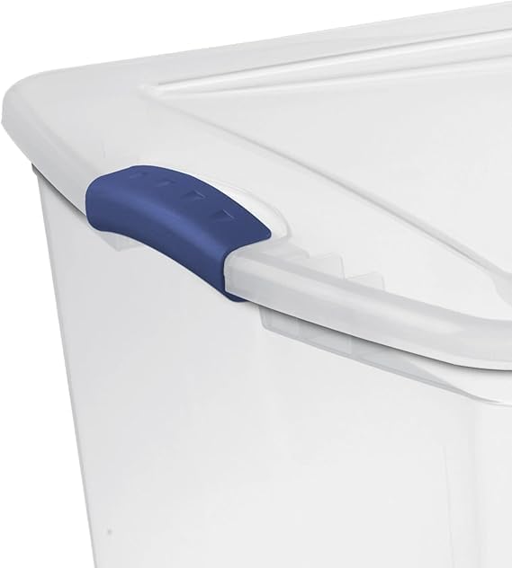 2-Pack Transparent Storage Box,66 Quart Capacity Storage Container with lock cover,Plastic,Stackable storage solution ideal for organizing items in households,Educational institutions,and warehouses. - Image 4