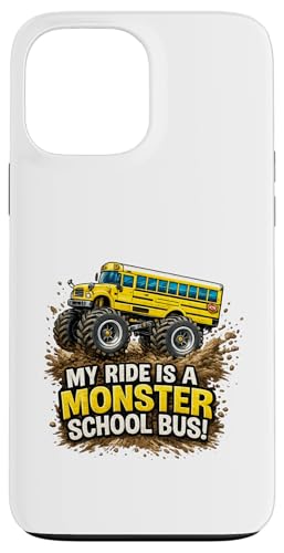 My Ride is a Monster School Bus �L�b�Y �r�b�O�z�C�[�� �g���b�N �L�b�Y �X�}�z�P�[�X iPhone 13 Pro Max �p