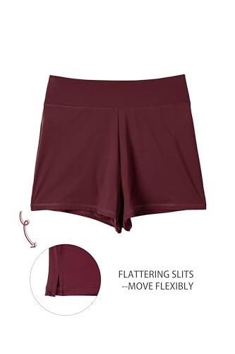 Image of Beautikini Period Swimwear Menstrual Leakproof Swim Shorts Quick Dry 3 inch High Waist Bathing Suit Bottoms for Teen Girls Women
