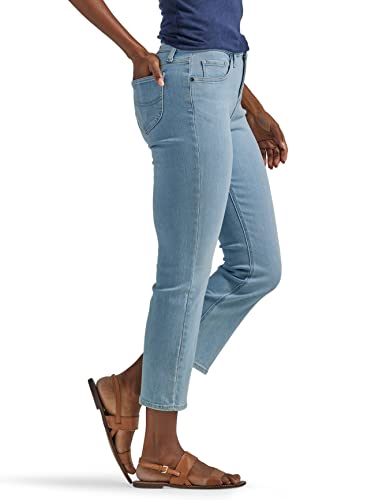 Lee Women's Ultra Lux Mid-Rise Demi Boot Crop Capri Jean2