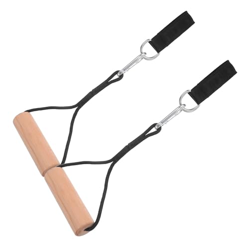 Anillas para Gimnasia con Asa de Madera y Correas Ajustables
