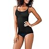 Maidenform-Womens-Cover-Your-Bases-SmoothTec-Shapewear-Camisole-DM0038 Maidenform womens Cover Your Bases Smoothtec Camisole Dm0038 Shapewear Top, Black, Medium US