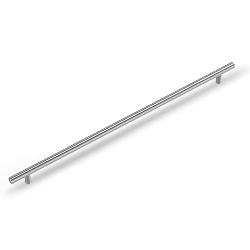 goldenwarm Lot de 10 Poignee de Meuble Cuisine Poignée Cuisine 224mm Argenté en Acier Inoxydableet Nickel Brossé entraxe 224mm