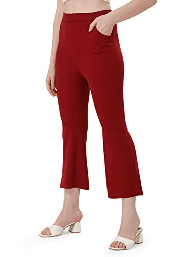 Image of Mehrang Women's Yoga Dress Pants Stretchy Work Slacks Business Casual Office Straight Leg /Boot-Cut Elastic Waist Regular Fit Trouser Pant