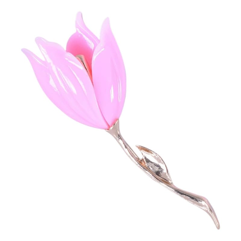 Adjustable Tulip Floral Sewing Free Safety Pin Brooch For Clothing Decoration-image-48