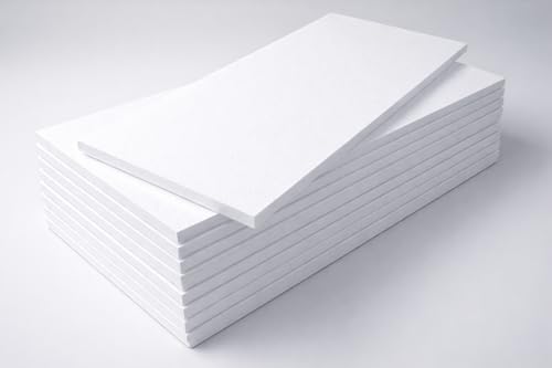 10 Stück Mehrzweck Styropor-Platten 100 x 50 cm Dicke 1 cm Dichte kg/qm 15