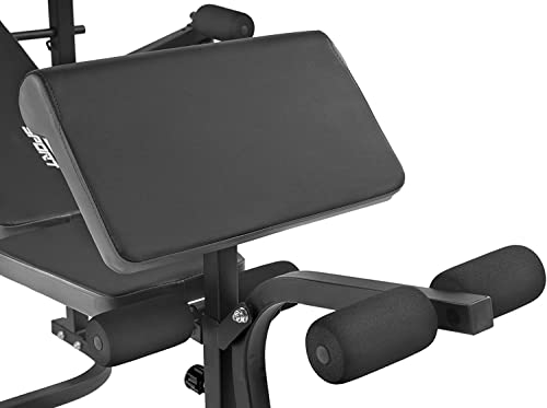 Hop-Sport TX-020 Halterbank, krachtstation met lange, curl- en haltergewichtenset, 75 kg - Image 8