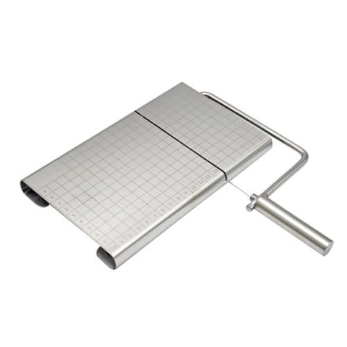 GETAJGHSD Trancheuse à Fromage En Fil D'acier Inoxydable Multifonction, Coupe-beurre Précis, Lame Réglable, Usage Domestique, Découpe Régulière Pour Fromage, Jambon Et Beurre