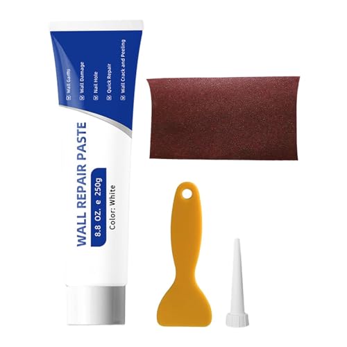tiancaiyi Kit De Reparación De Paredes | Secado Rápido Alta Adherencia Impermeable,Reparador de Agujeros con Espátula | Para Garaje Dormitorio Apartamento Huecos Agujeros Grietas Arañazos