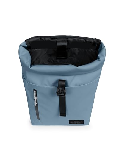 Image of EASTPAK Up Roll - 23L Roll-Top Backpack with 16 inch Laptop Sleeve, Security Pocket, Bottle Holder & Water-Resistant Finish, Tarp Dust Blue