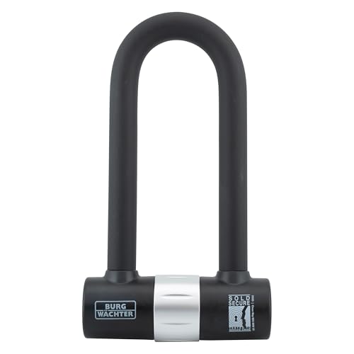 Burg Wachter 200D 16mm Heavy Duty D-Lock Padlock Sold Secure Diamond & Gold Rated Bike & Motorcycle Ebike Scooter Security Lock