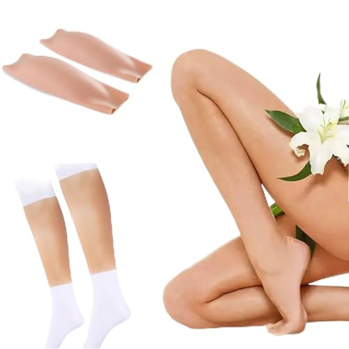 Potenciadores de piernas de silicona, contorno natural para piernas torcidas o delgadas, ocultación de cicatrices