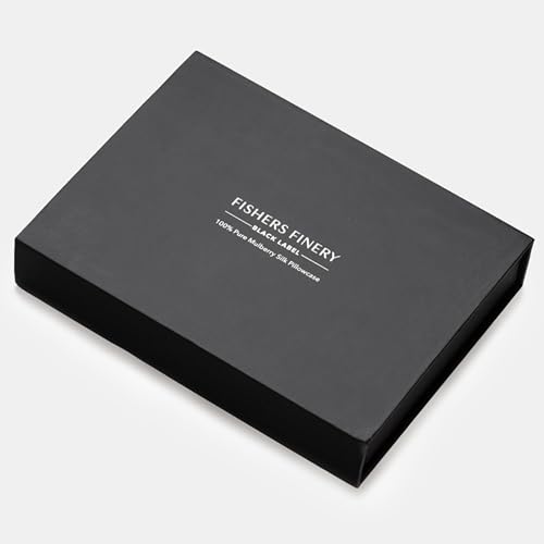 Fishers Finery 30mm 100% Pure Mulberry Silk Pillowcase Set, Good Housekeeping Quality Tested (Blue, King, 2 Pack Set)