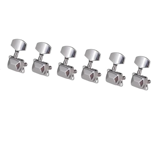 6個 チューニングペグ チューナー マシンヘッド アコースティックエレキギターパーツ用 マシンヘッド チューナー キー