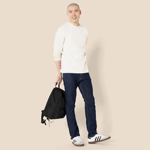 Image of Amazon Essentials Men's Regular-Fit Crewneck Long-Sleeve T-Shirt, Casual Cotton Jersey