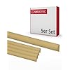 Gedotec - Baguettes En Bois De Construction 100cm X 5x13mm - Lot De 5 Pièces - Pour Bricolage, Maquettes, Habillage