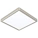 Produktbild EGLO LED Deckenleuchte Fueva 5, L x B 28,5 cm, 1 flammige Aufbauleuchte aus Stahl und einer Kunststoff Leuchtfläche, Deckenlampe in Nickel-Matt, Weiß, LED Aufbaulampe neutralweiß