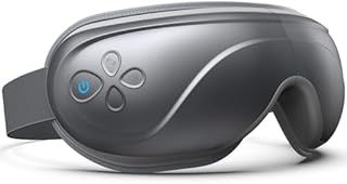 RENPHO Eyeris 2 ulepszony masażer oczu z ciepłem, wibracjami, kompresją, 5 trybami, ładowalna maska na oczy z muzyką Bluetooth do łagodzenia suchości oczu, zmęczenia oczu, cieni pod oczami, poprawy