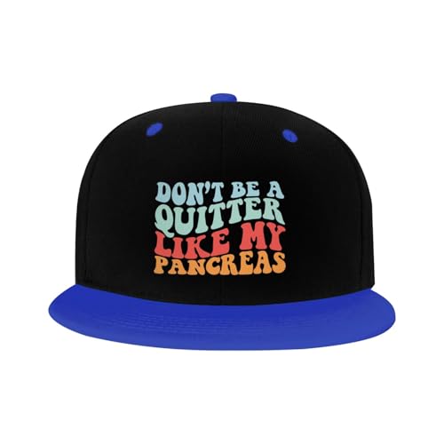 Don't Be A Quitter Like My Pancreas Toddler Hat Sun Protection Baby Boy Kids Baseball Cap for Outdoor Beach