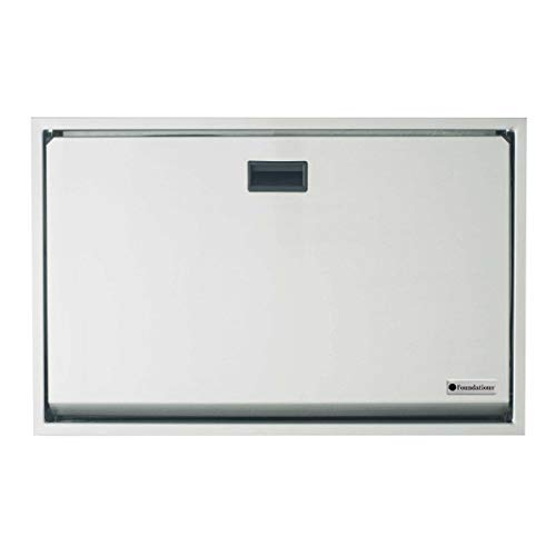 Foundations Premier Stainless Steel Horizontal Baby Changing Station, Recessed (100SS-R)