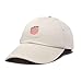 DALIX Peach Embroidered Dad Cap Cotton Baseball Hat Women in Beige