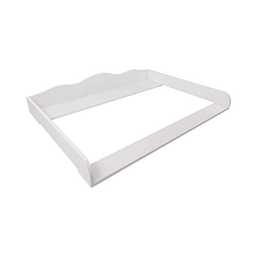Puckdaddy Erik | Wickelufsatz kompatibel mit IKEA Hemnes Kommoden | 108x80x15 cm | Wickelauflage aus weißem MDF-Holz | Premium Wickelaufsatz inkl. Montagematerial zur Wandmontage