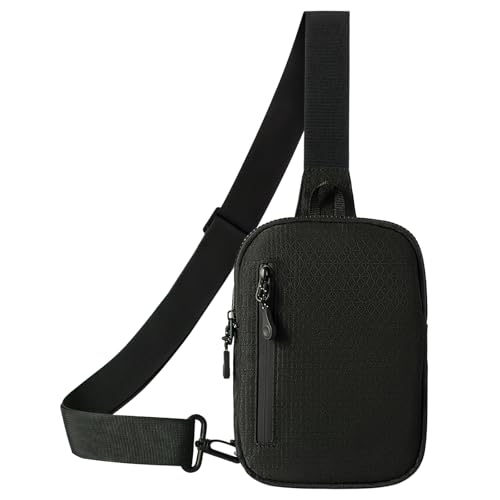 MJNUONE Lightweight Mini Sling Bag for Unisex Waterproof Travel Hiking Small Crossbody bags Everyday use Multiple Pouch