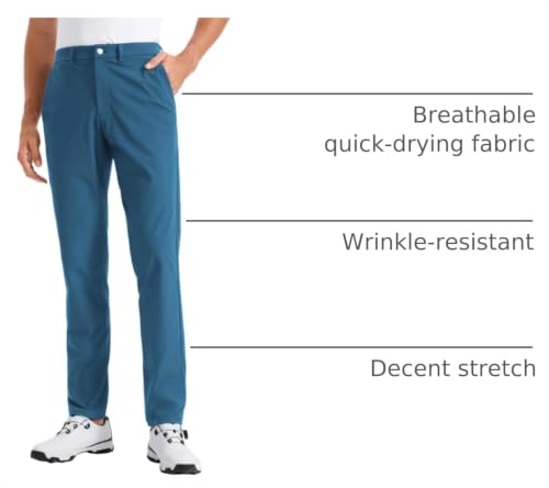 Image of CRZ YOGA All Day Comfy Golf Pants 28 inch /30 inch /32 inch /34 inch /36 inch | Decent Stretch, Wrinkle-Resistant, Casual, Slightly Tapered Leg, Flat Front, Pockets, Trousers for Men