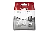 Uso fácil Canon PG-510 Cartucho de tinta original Negro para Impresora de Inyeccion de tinta Pixma MX320,330,340,350,360,410,420-MP230,240,250,252,260,270,272,280,282,480,490,492,495,499-IP2700,2702