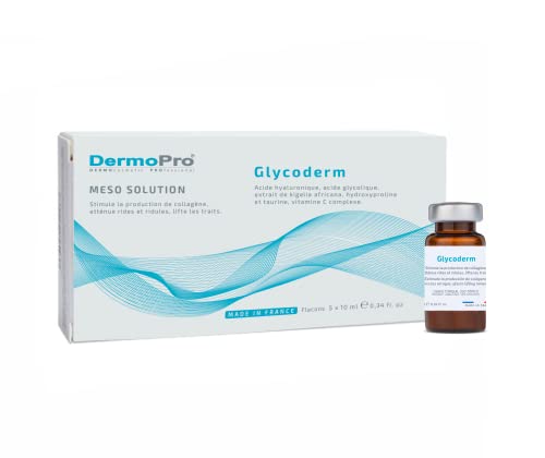 Needling, mesoterapia...Glycoderm (ácido glicólico) Meso Solución antienvejecimiento brillo. (5X10ML).