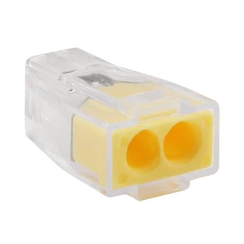 PHITUODA 20pcs Push-in Wire Connecters 2 Port, Wire Quick Connection Terminal, 18-12 AWG / 0.75-2.5mmÂ²