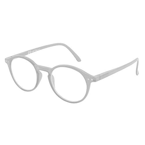 t vedo: Color Occhiali da Lettura Unisex - Dispositivo Medico - Lenti Antigraffio +0.00 +1.00 +1.50 +2.00 +2.50 +3.00 +3.50 - Custodia in Omaggio - Detraibili Fiscalmente (Bianco, +3.00)