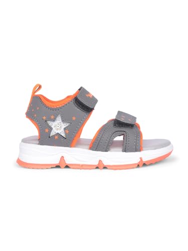 Image of Bubblegummers 1612 Starlight Grey Sandals Shoes for Kids|Everyday|Running|Walking|Comfortable Fit|Fashionable