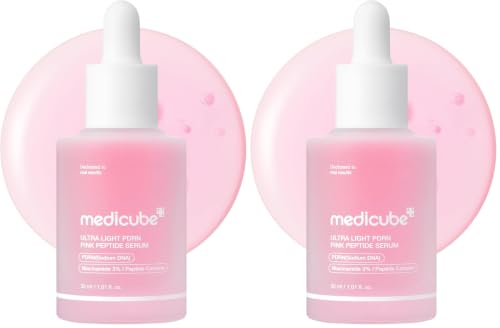 Image of medicube PDRN Pink Peptide Serum with Salmon DNA 1.01 fl. Oz (Pack of 2)