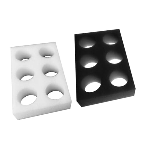 YARNOW 2Pcs Porte-Gobelet en Mousse Plateau De Transport De Tasse À Café À Emporter pour Camping Caravanes Camping-Cars Bateaux - Espace pour 6 Tasses...