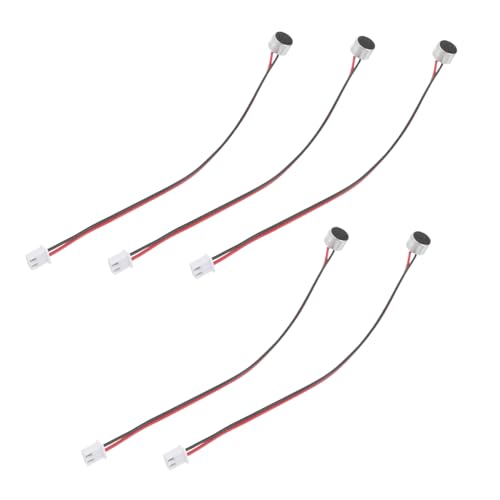 EPIGEIST 5 Stück Teiliges Elektret kondensator mikrofon Kompakte Tragbare Preamp mikrofoneinsätze mit Lötstellen Geräuschreduzierend Geeignet für PC Podcast und...