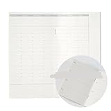 Notizbücher 4 Stücke Füllstoff Papiere Hinweis Core For Travelers' Notebook Monatliche Wöchentlich Planer Refill Retro Notebook Retro Schreibwaren Für Mitarbeiter Kollegen Schüler Lehrer(Weekly Plan,L