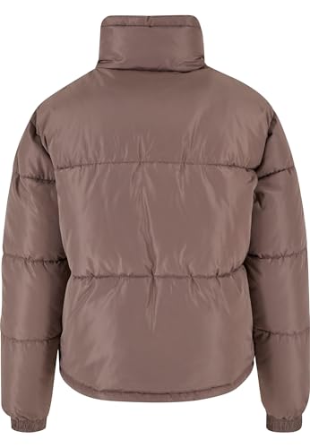Damen W Retro Essential Pufferjacke Taupe - 2