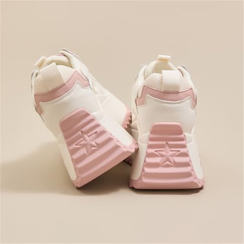 Baskets à talon compensé pour femmes avec plateforme antidérapante - 4