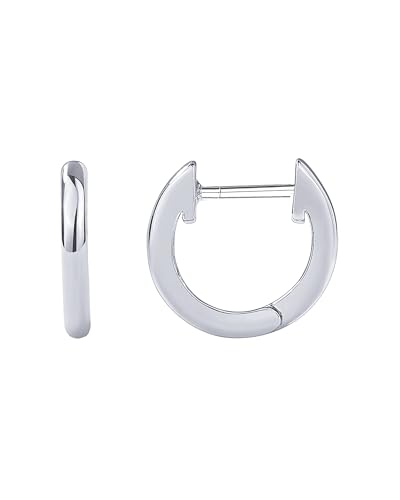 Image of PAVOI Small Gold Hoop Earrings for Women - 14K Gold Plated Huggie Earring | Hypoallergenic Earring Set - Dainty Huggie Hoops with 925 Sterling Silver Posts - Cartilage Hoop Earrings