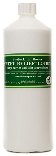 Biteback Products 'Sweet Relief'  Midge Barier Loción para picazón de caballos RECARGA 1000ml