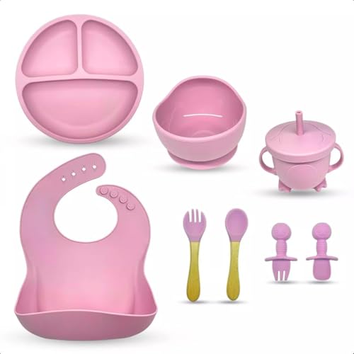 Kit Introdução Alimentar Bebe 8 Peças Silicone Iniciação infantil...