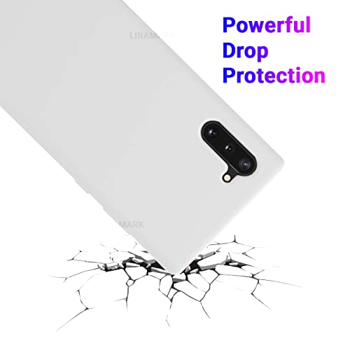 Image of LIRAMARK Liquid Silicone Soft Back Cover Case for Samsung Galaxy Note 10 (White)